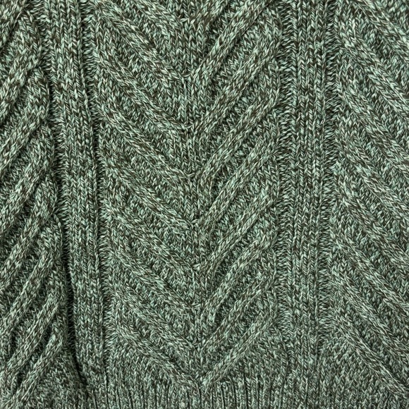 NWT Talbots Green Cotton Cable Knit Sweater Women's Size XS - Picture 6 of 7